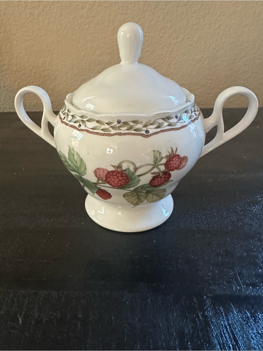 Noritake “Orchard Garden” Bone China Sugar Bowl.